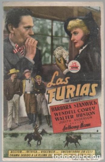 Cine: PROGRAMA DE CINE: LAS FURIAS PC-11638