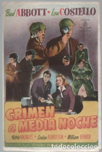 Cine: PROGRAMA DE CINE: CRIMEN A MEDIA NOCHE PC-11642