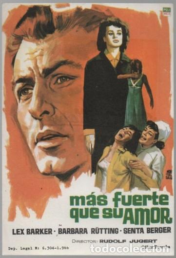 Cine: PROGRAMA DE CINE: MAS FUERTE QUE SU AMOR PC-11645