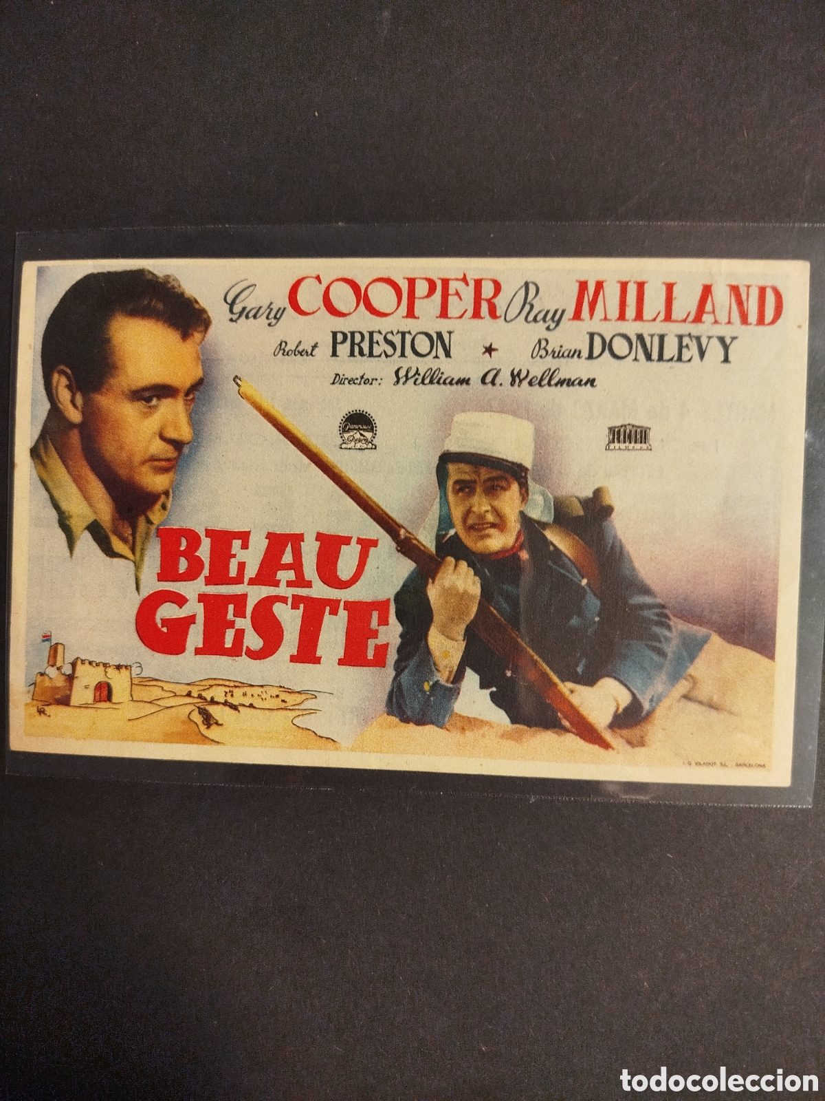 Cine: BEAU GESTE C/PUBLICIDAD - Foto 1