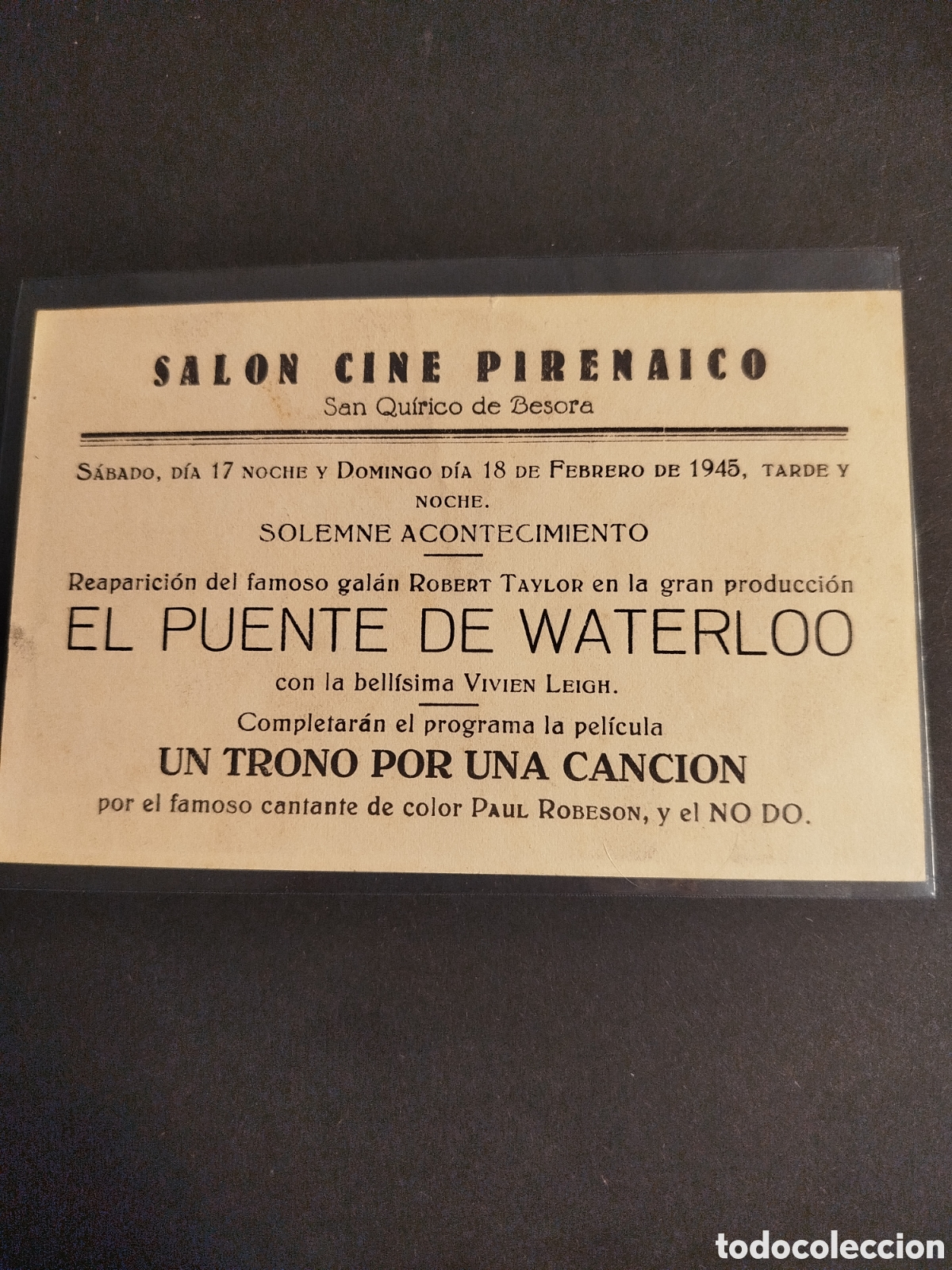 Cine: EL PUENTE DE WATERLOO C/PUBLICIDAD - Foto 2