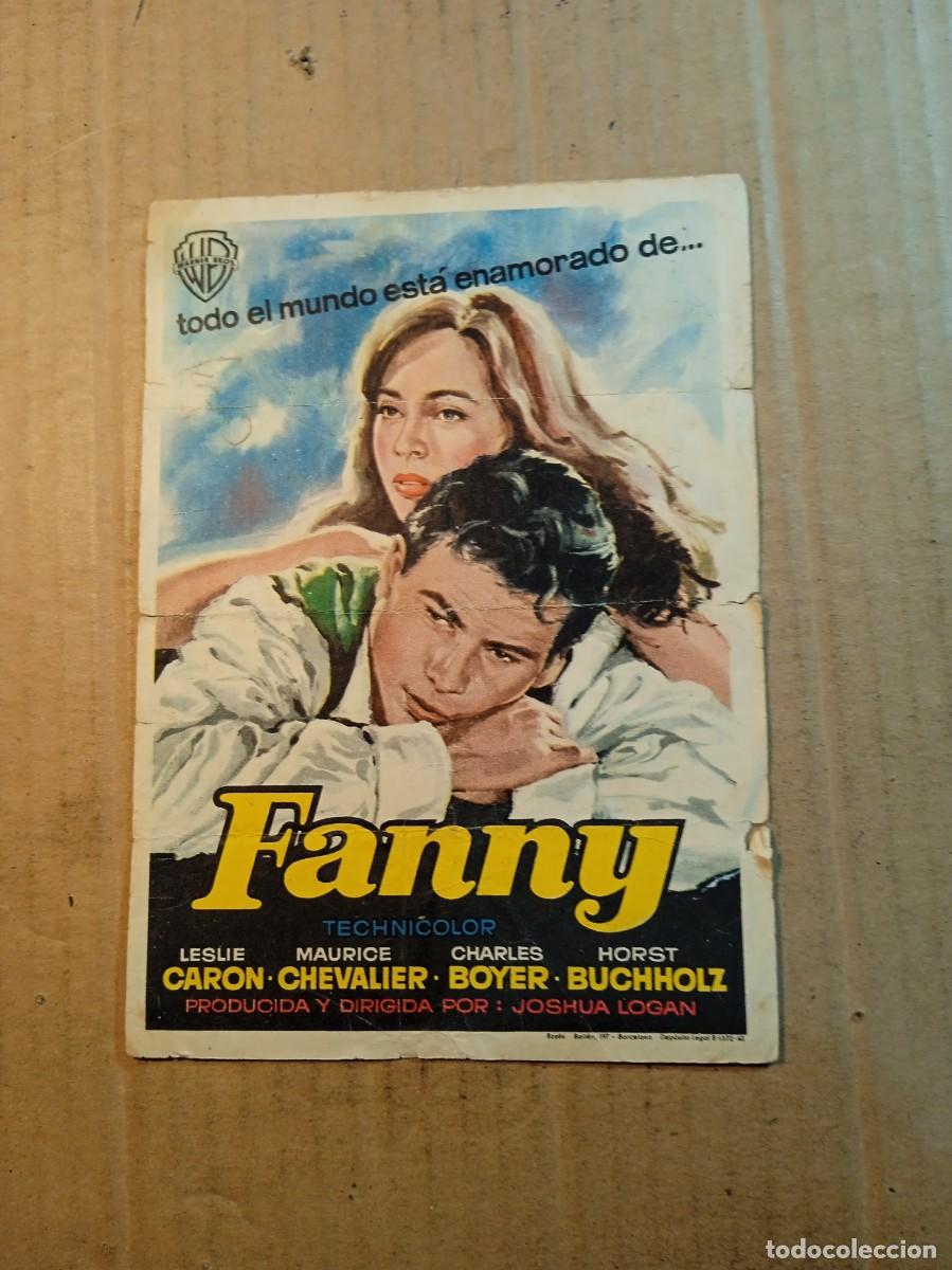 Cinema: FOLLETO DE MANO CON PUBLICIDAD FANNY
