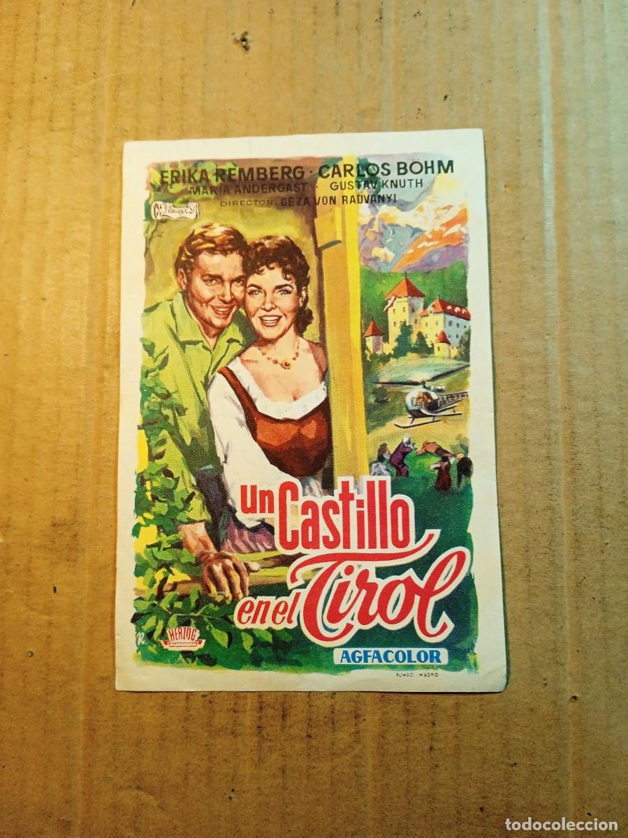Kino: FOLLETO DE MANO CON PUBLICIDAD UN CASTILLO EN EL TIROL
