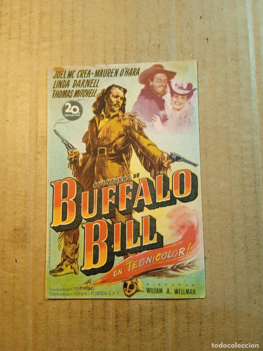  Flyers Publicitaires de films Anciens: FOLLETO DE MANO CON PUBLICIDAD BUFFALO BILL