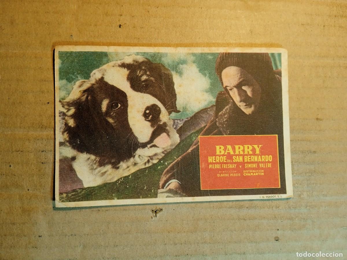  Foglietti di film di film antichi di cinema: FOLLETO DE MANO CON PUBLICIDAD BARRY HEROE DEL SAN BERNARDO