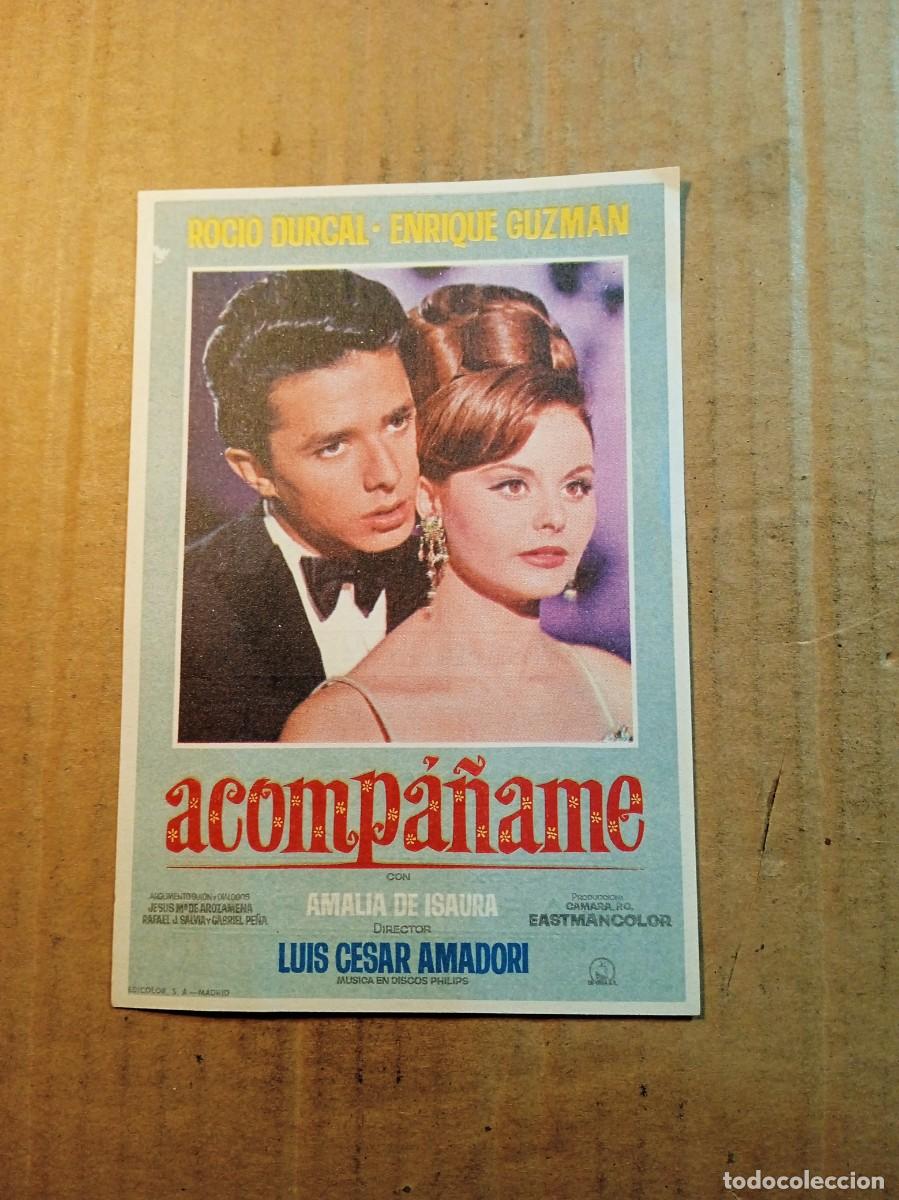 Cine: FOLLETO DE MANO CON PUBLICIDAD ACOMPA&Ntilde;AME