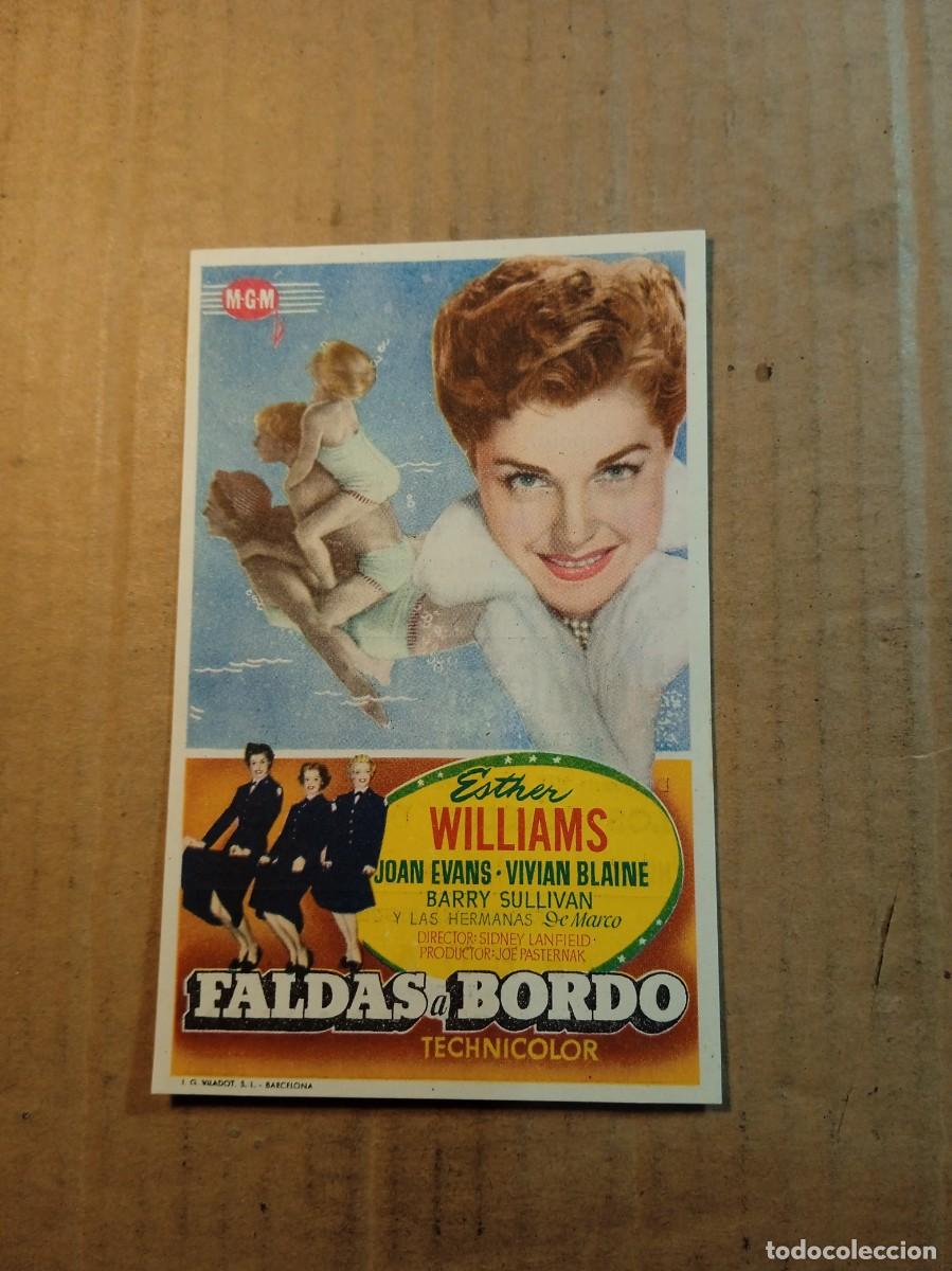 Cine: FOLLETO DE MANO CON PUBLICIDAD FALDAS A BORDO