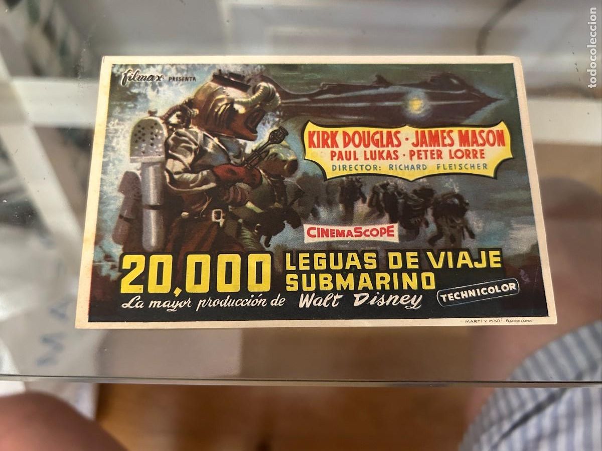 Cine: 20.000 LEGUAS DEL VIAJE SUBMARINO CON PUBLICIDAD ALEXANDRA ATLANTA BUEN ESTADO 128