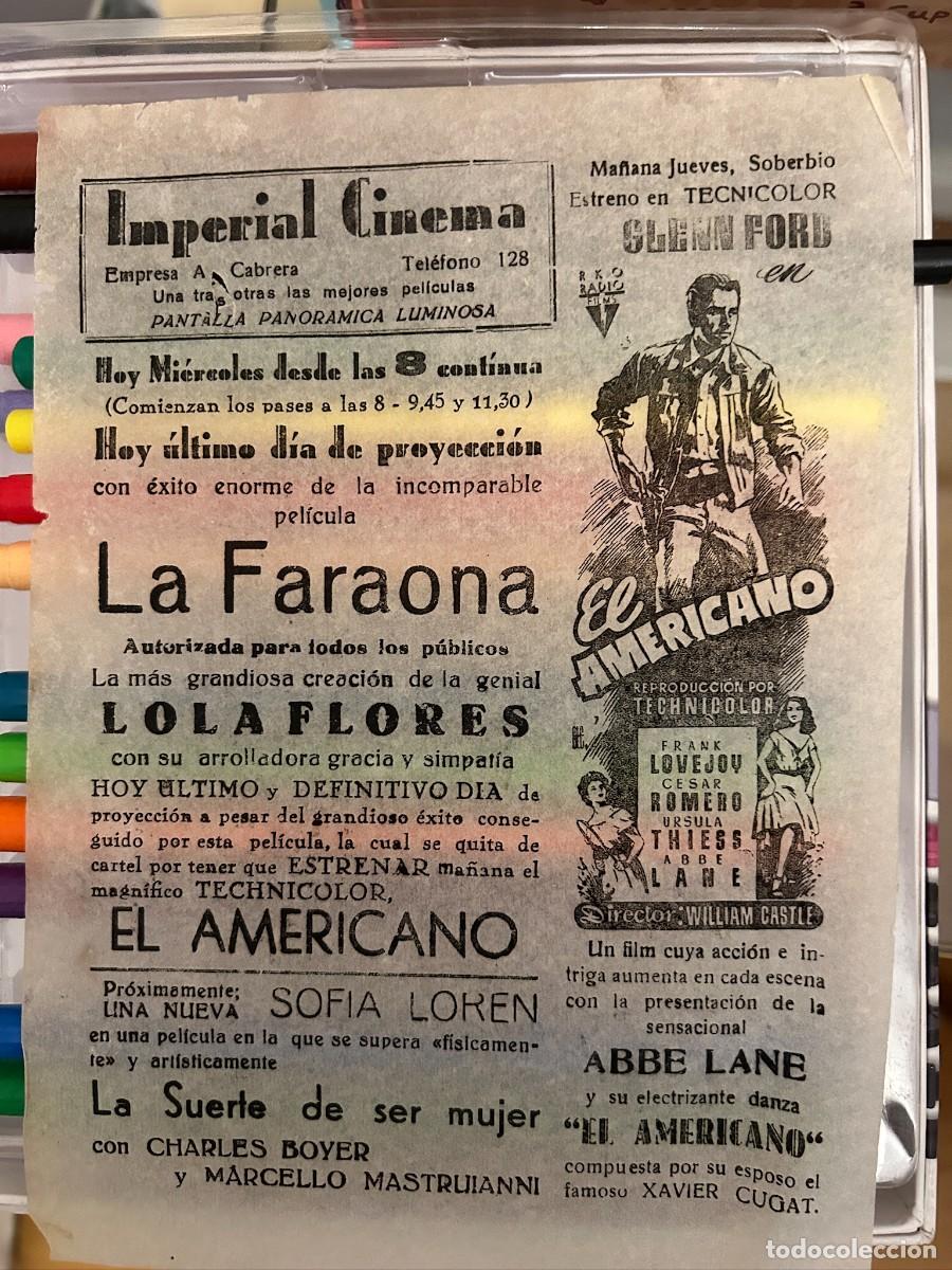 Cine: EL AMERICANO IMPERIAL CINEMA BUEN ESTADO