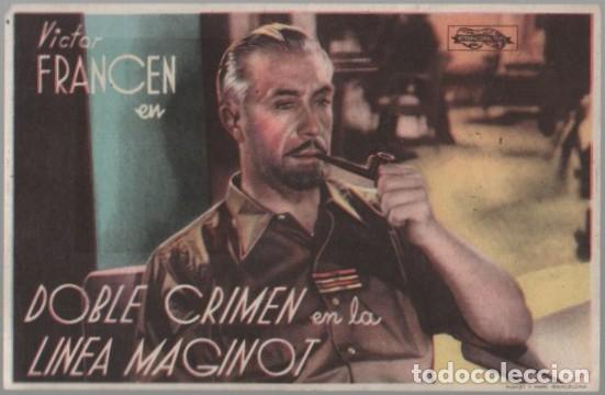 Cine: PROGRAMA DE CINE: DOBLE CRIMEN EN LA LINEA MAGINOT PC-11661