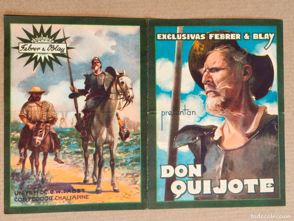 Kino: DON QUIJOTE PROGRAMA DE CINE 1933