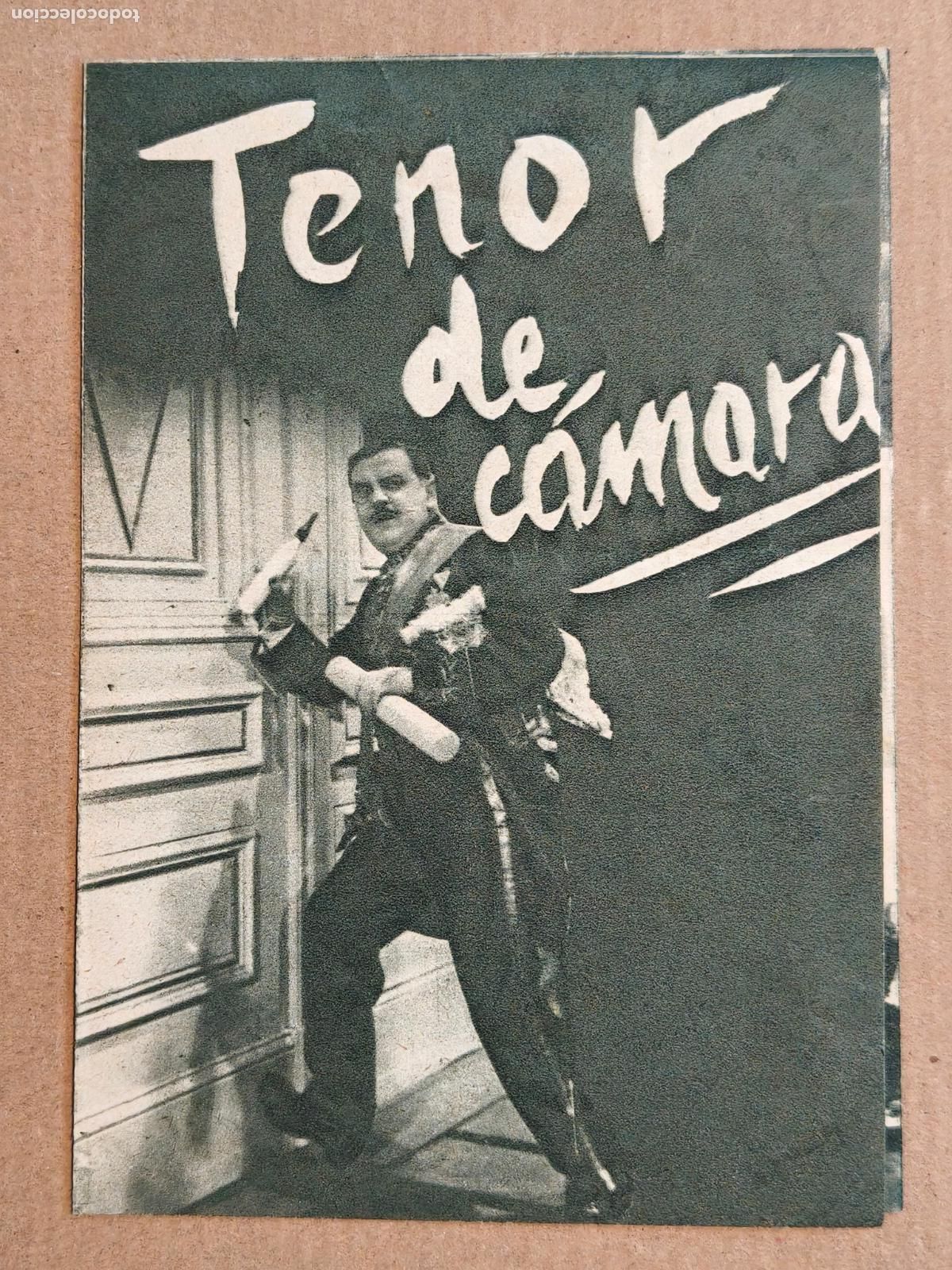 Cine: TENOR DE CAMARA PROGRAMA DE CINE