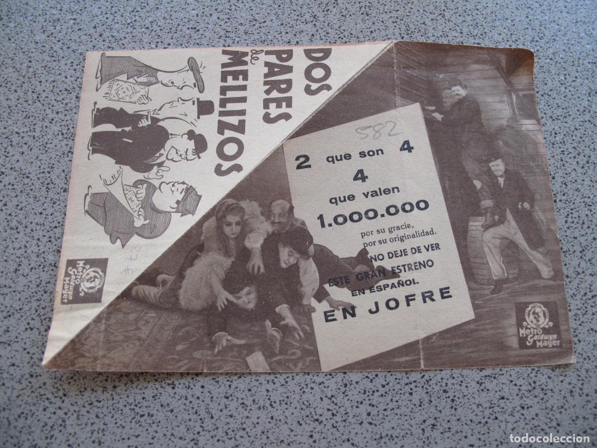 Folhetos de m&atilde;o de filmes antigos de cinema: PROGRAMA DE MANO ORIGINAL EL DE LA FOTO