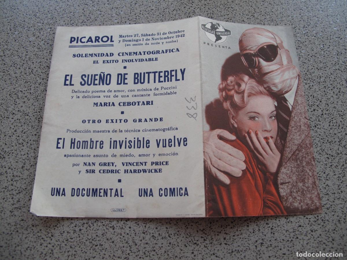 Kino: PROGRAMA DE MANO ORIGINAL EL DE LA FOTO