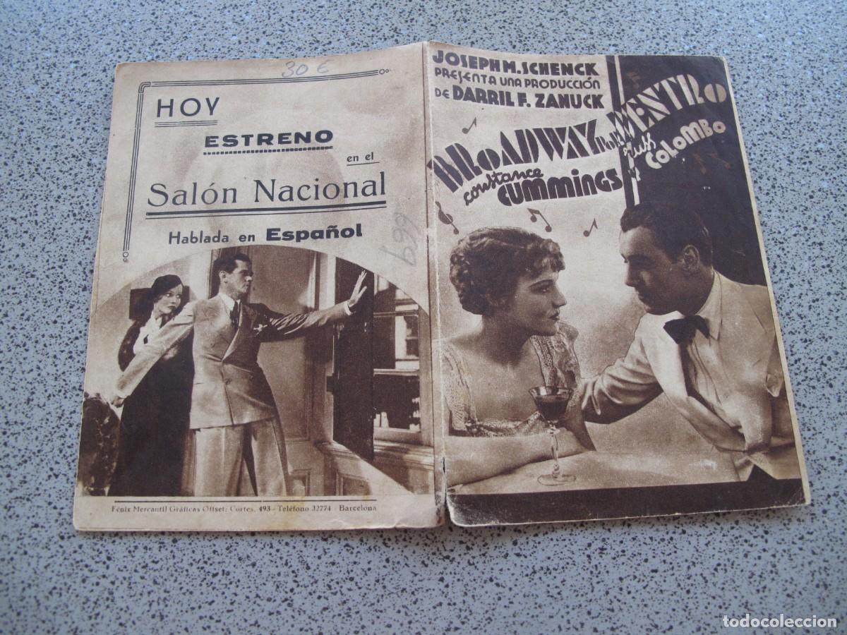 Cine: PROGRAMA DE MANO ORIGINAL EL DE LA FOTO