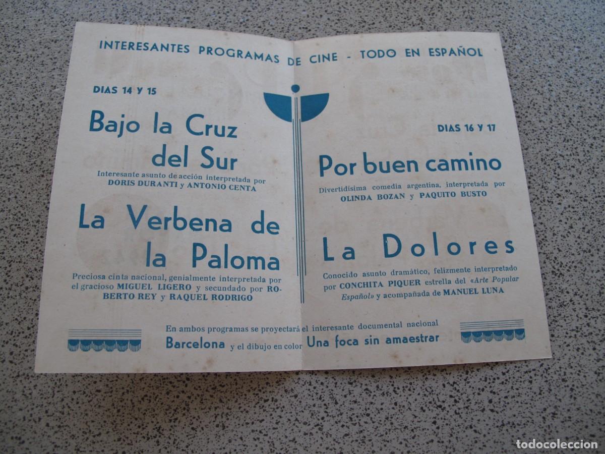  Flyers Publicitaires de films Anciens: PROGRAMA DE MANO ORIGINAL EL DE LA FOTO