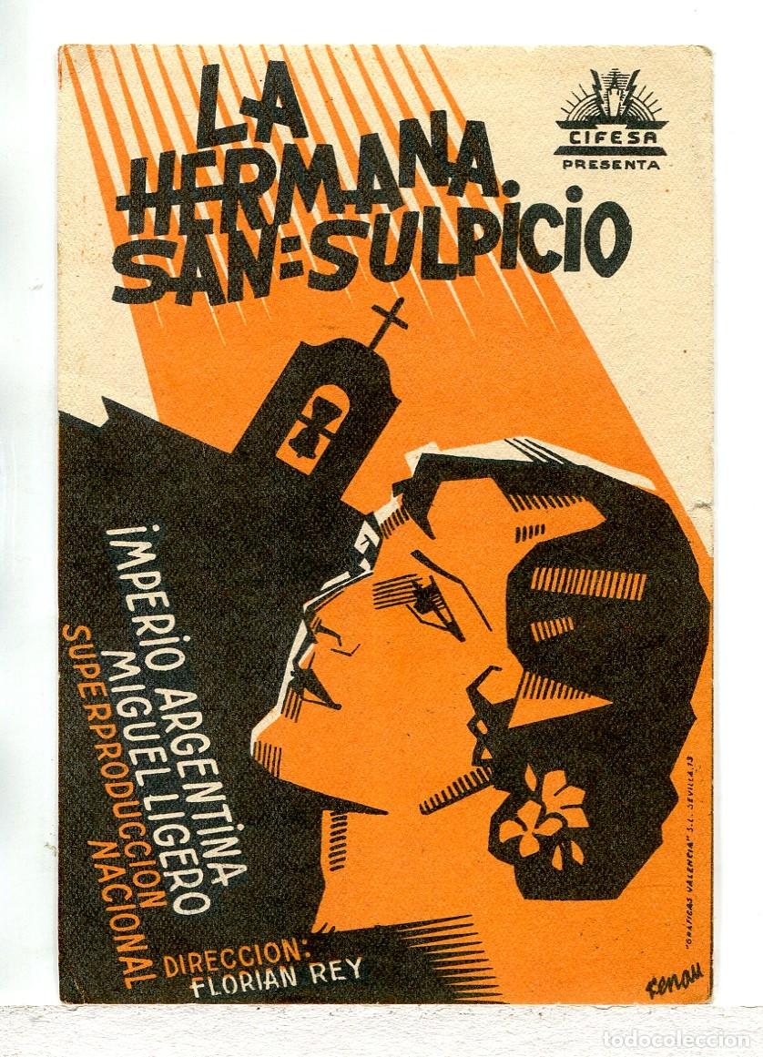 Cinema: LA HERMANA SAN SUPLICIO, con Imperio Argentina.