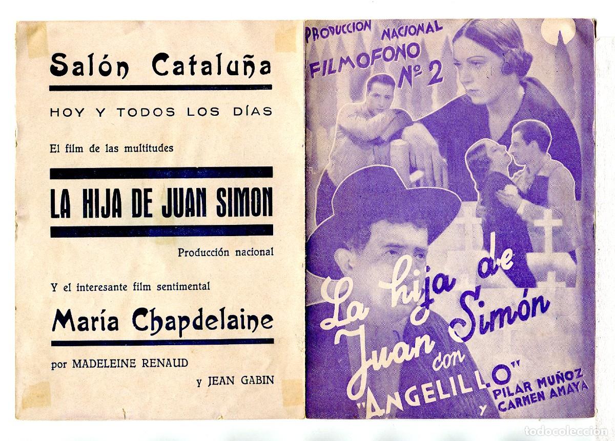 Cine: LA HIJA DE JUAN SIM&Oacute;N, con Angelillo. - Foto 1