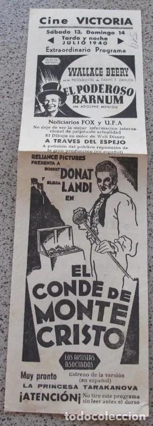 Folhetos de m&atilde;o de filmes antigos de cinema: PROGRAMA DE MANO ORIGINAL EL DE LA FOTO