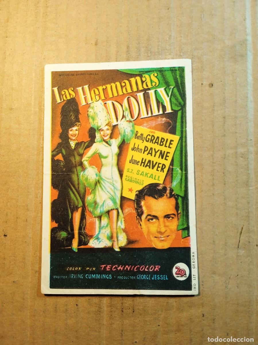 Cine: FOLLETO DE MANO CON PUBLICIDAD LAS HERMANAS DOLLY