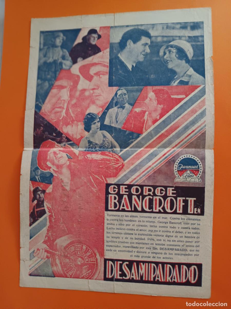Cine: PROGRAMA DE CINE EL DESAMPARADO GEORGE BANCROFT - Foto 3