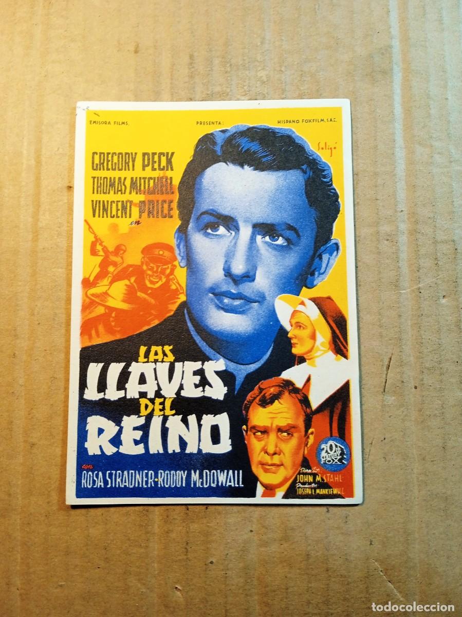 Cine: FOLLETO DE MANO CON PUBLICIDAD LAS LLAVES DEL REINO