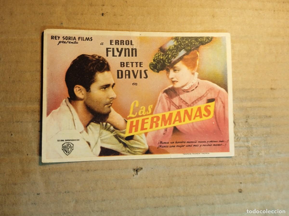 Cine: FOLLETO DE MANO CON PUBLICIDAD LAS HERMANAS