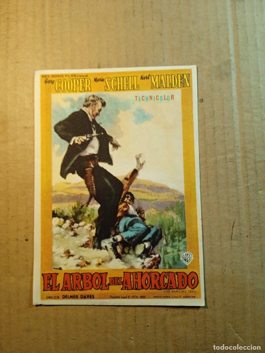 Cine: FOLLETO DE MANO CON PUBLICIDAD EL ARBOL DEL AHORCADO