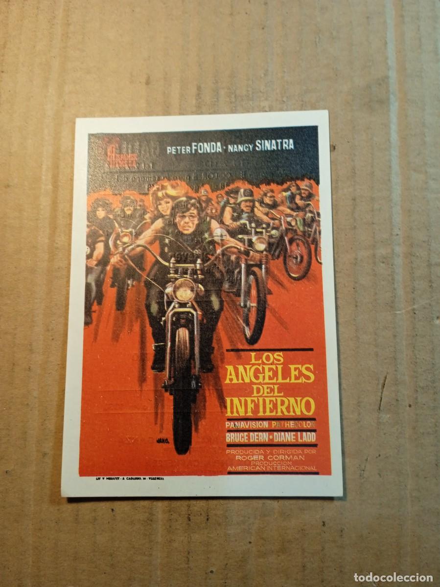 Cine: FOLLETO DE MANO CON PUBLICIDAD LOS ANGELES DEL INFIERNO