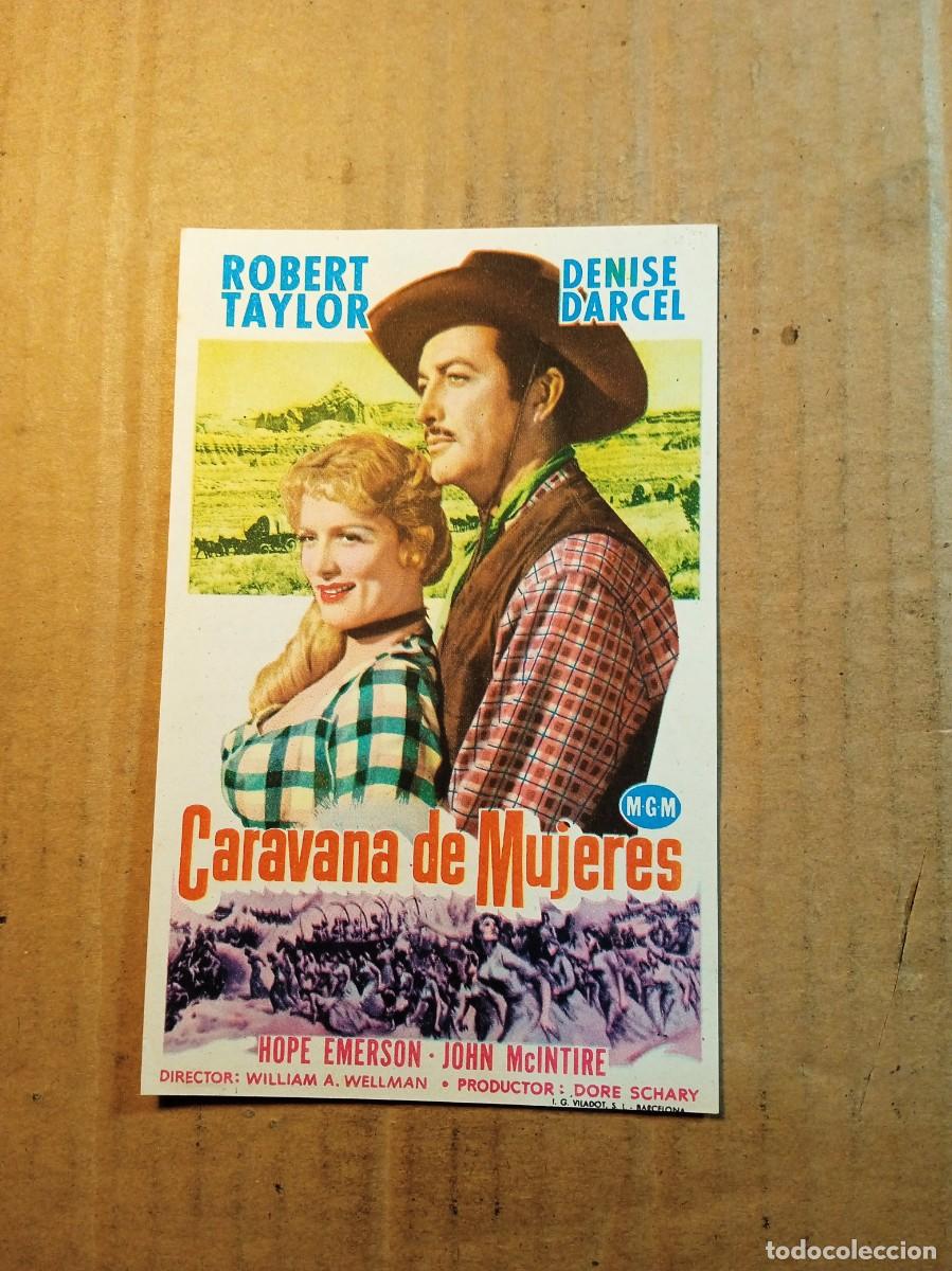  Flyers Publicitaires de films Anciens: FOLLETO DE MANO CON PUBLICIDAD CARAVANA DE MUJERES