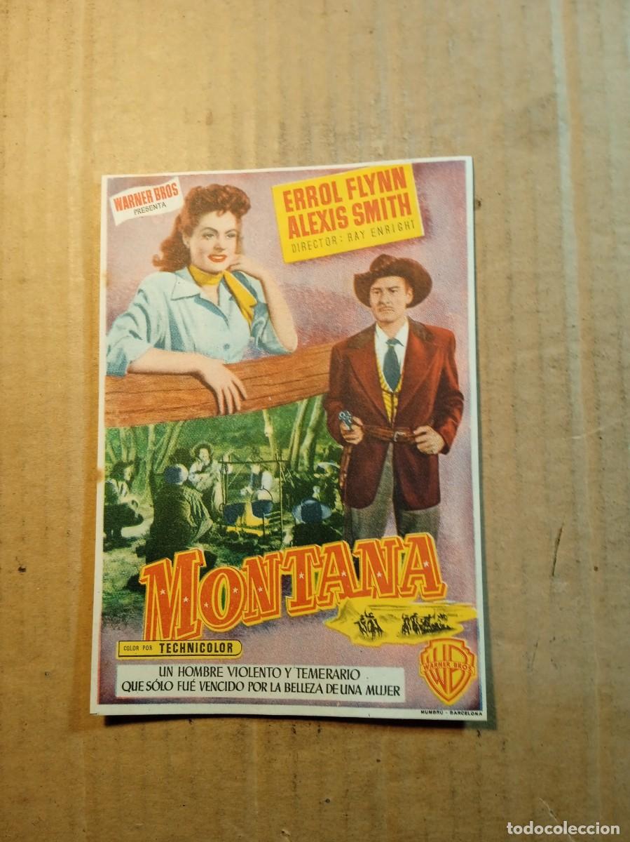  Foglietti di film di film antichi di cinema: FOLLETO DE MANO CON PUBLICIDAD MONTANA