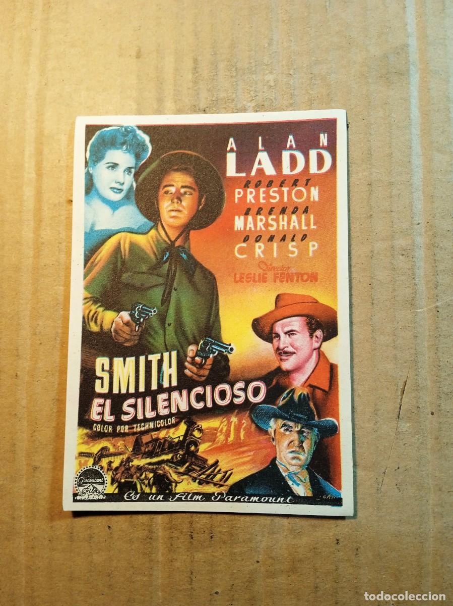 Folhetos de m&atilde;o de filmes antigos de cinema: FOLLETO DE MANO CON PUBLICIDAD SMITH EL SILENCIOSO