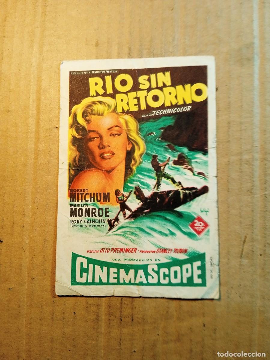 Kino: FOLLETO DE MANO CON PUBLICIDAD RIO SIN RETORNO