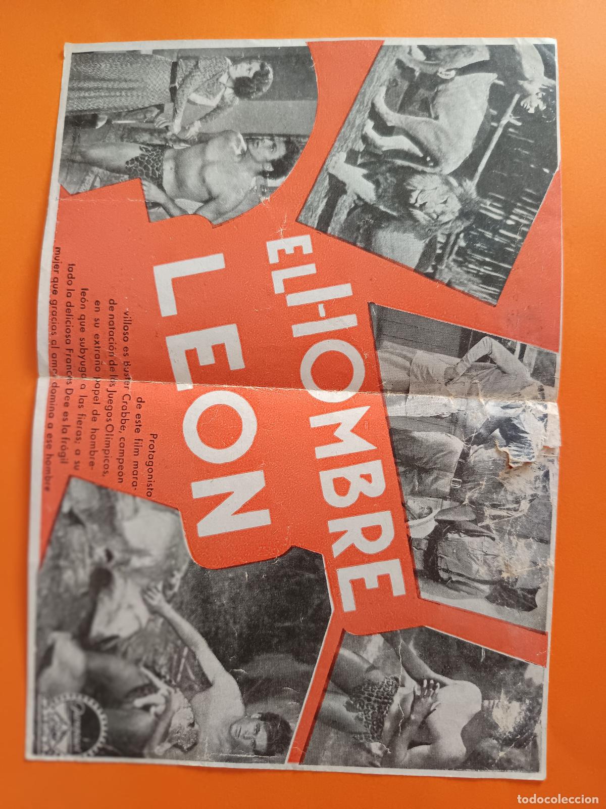 Cine: PROGRAMA DE CINE EL HOMBRE LEON BUSTER CRABBE - Foto 2