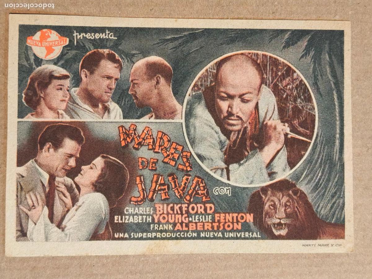  Flyers Publicitaires de films Anciens: MARES TURBULENTOS PROGRAMA DE CINE 1939