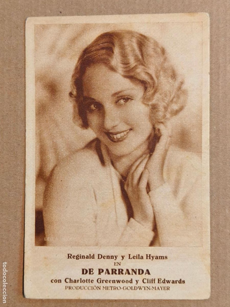 Cine: DE PARRANDA PROGRAMA DE CINE 1933