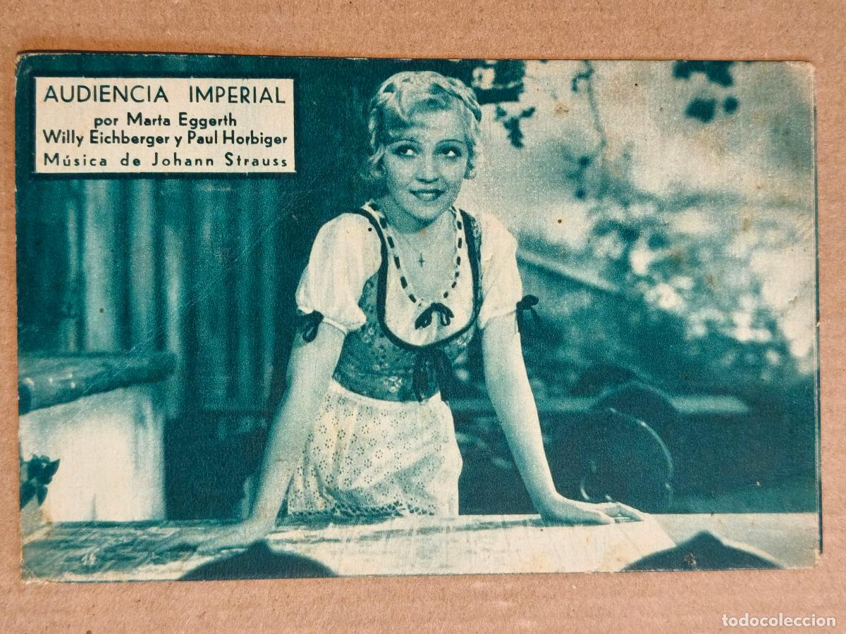 Cine: AUDIENCIA IMPERIAL PROGRAMA DE CINE 1934