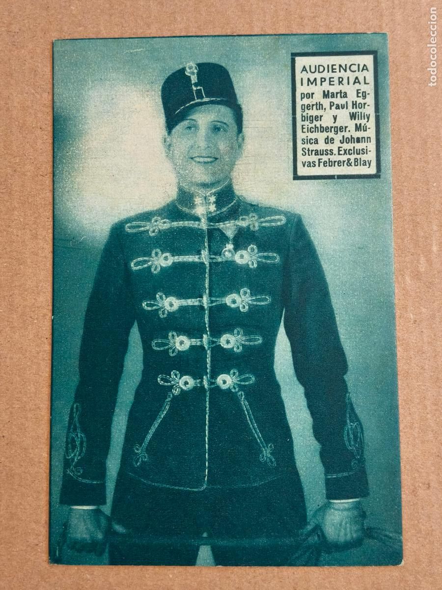 Cine: AUDIENCIA IMPERIAL PROGRAMA DE CINE 1934