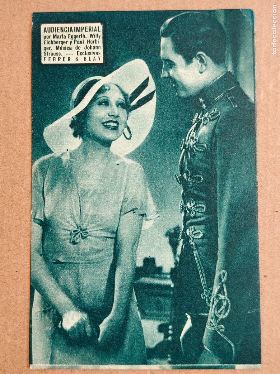 Cine: AUDIENCIA IMPERIAL PROGRAMA DE CINE 1934