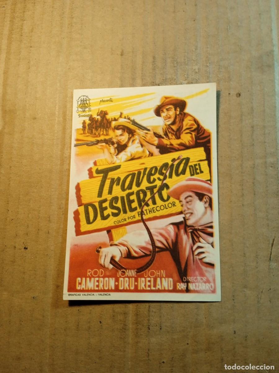 Kino: FOLLETO DE MANO CON PUBLICIDAD TRAVESIA DEL DESIERTO