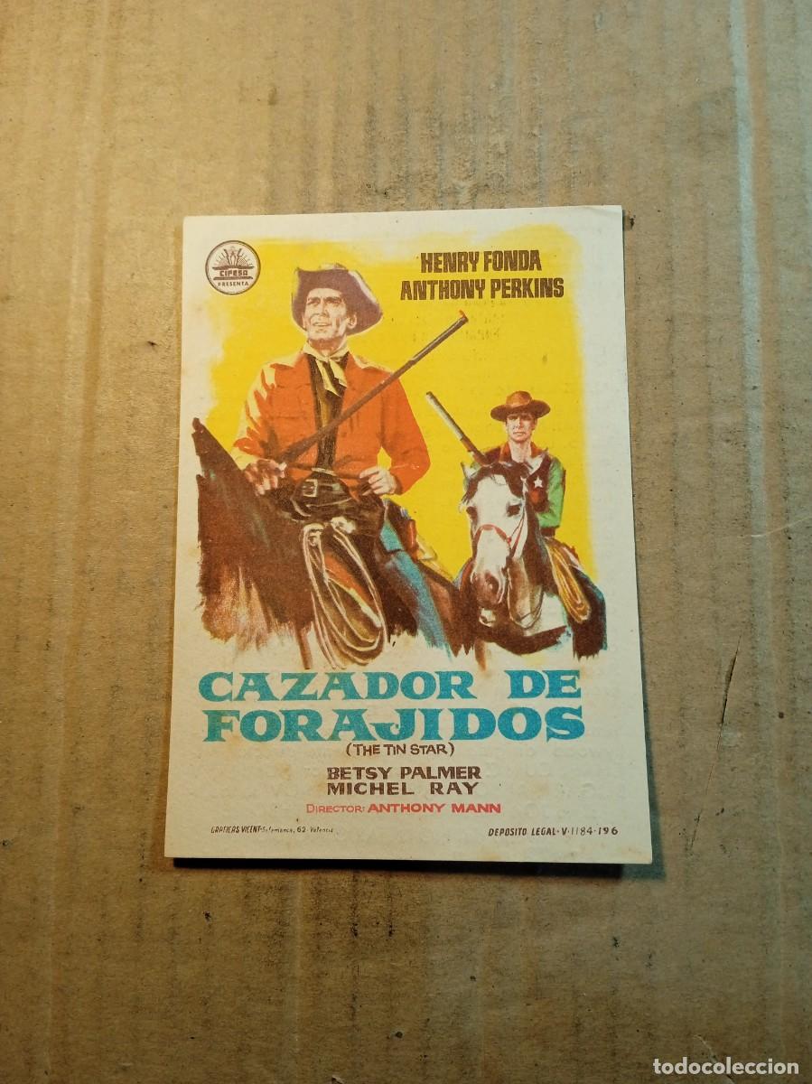 Kino: FOLLETO DE MANO CON PUBLICIDAD CAZADOR DE FORAJIDOS