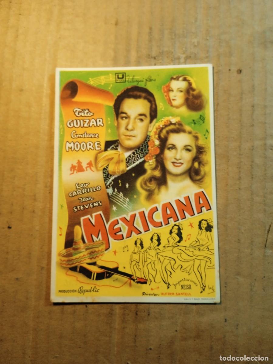  Flyers Publicitaires de films Anciens: FOLLETO DE MANO CON PUBLICIDAD MEXICANA