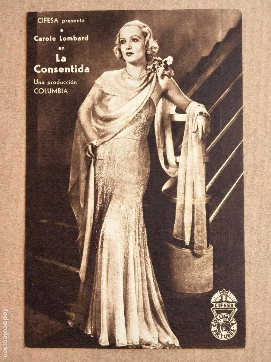 Cine: LA CONSENTIDA PROGRAMA DE CINE 1935