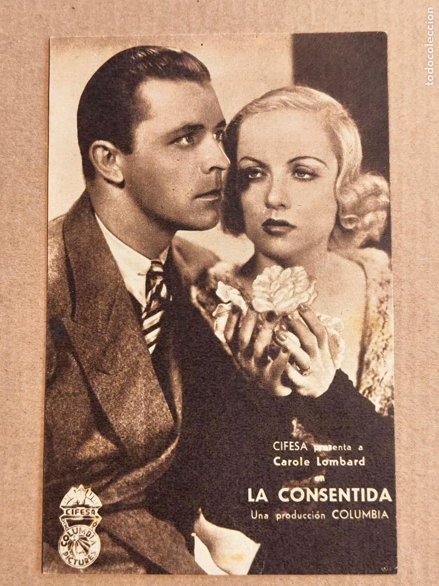 Cine: LA CONSENTIDA PROGRAMA DE CINE 1935