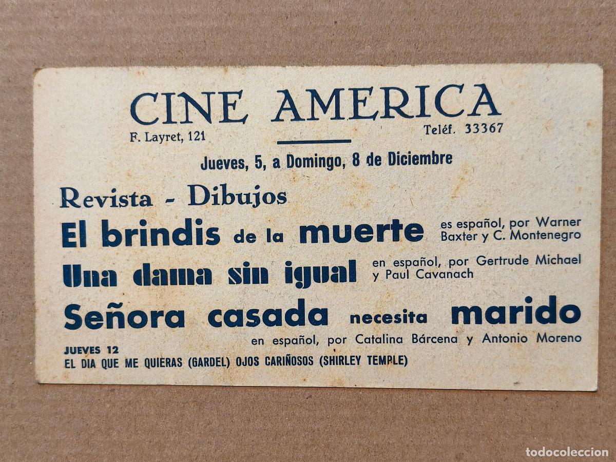 Cine: EL BRINDIS DE LA MUERTE PROGRAMA DE CINE 1936 - Foto 2