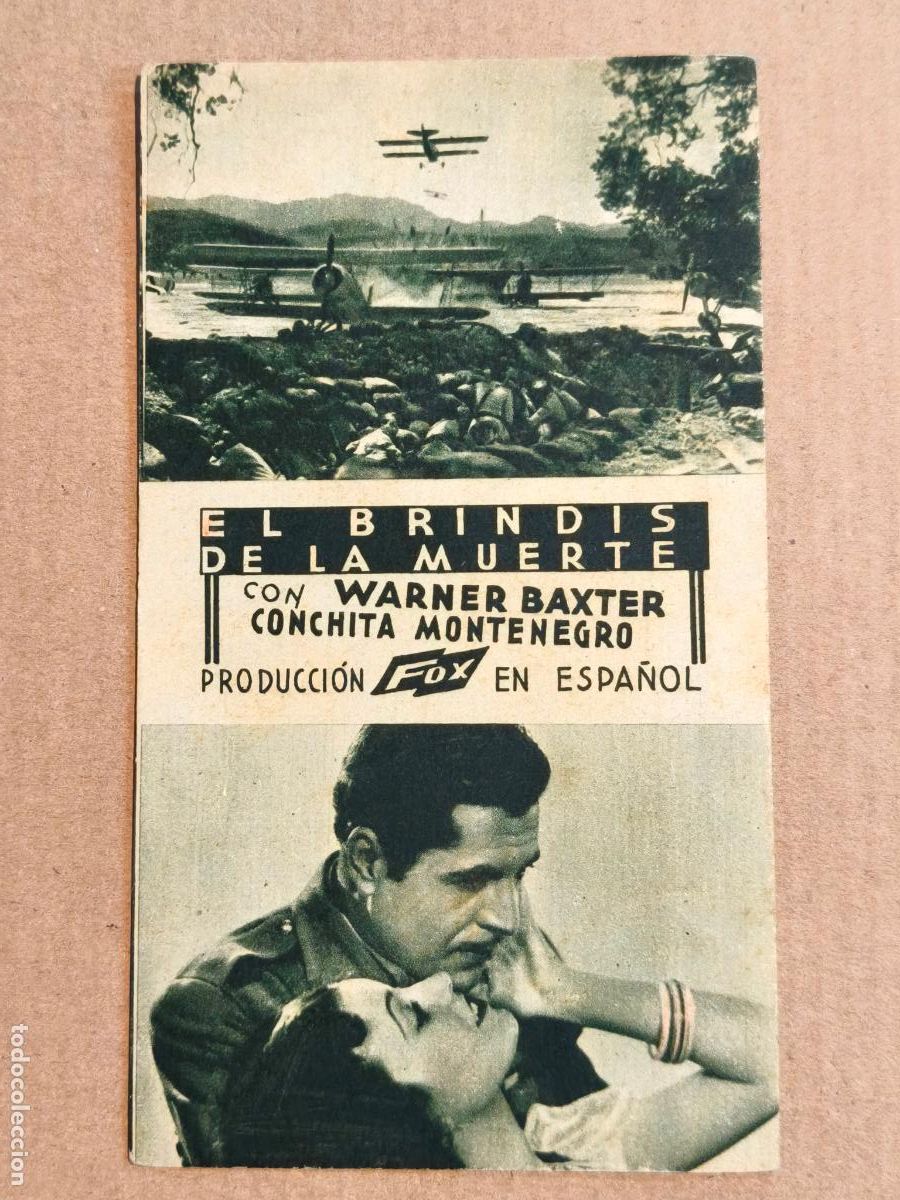 Cine: EL BRINDIS DE LA MUERTE PROGRAMA DE CINE 1936 - Foto 1