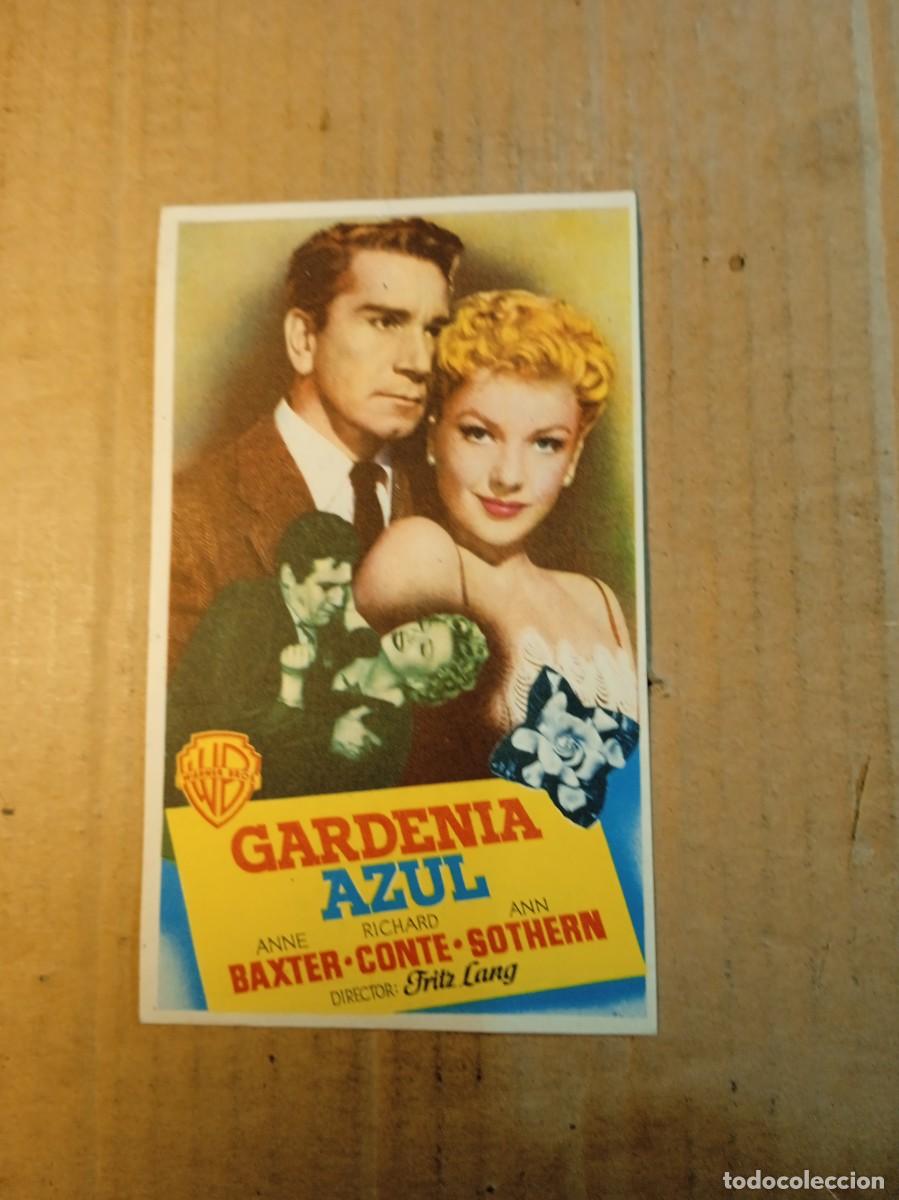 Cine: FOLLETO DE MANO CON PUBLICIDAD GARDENIA AZUL