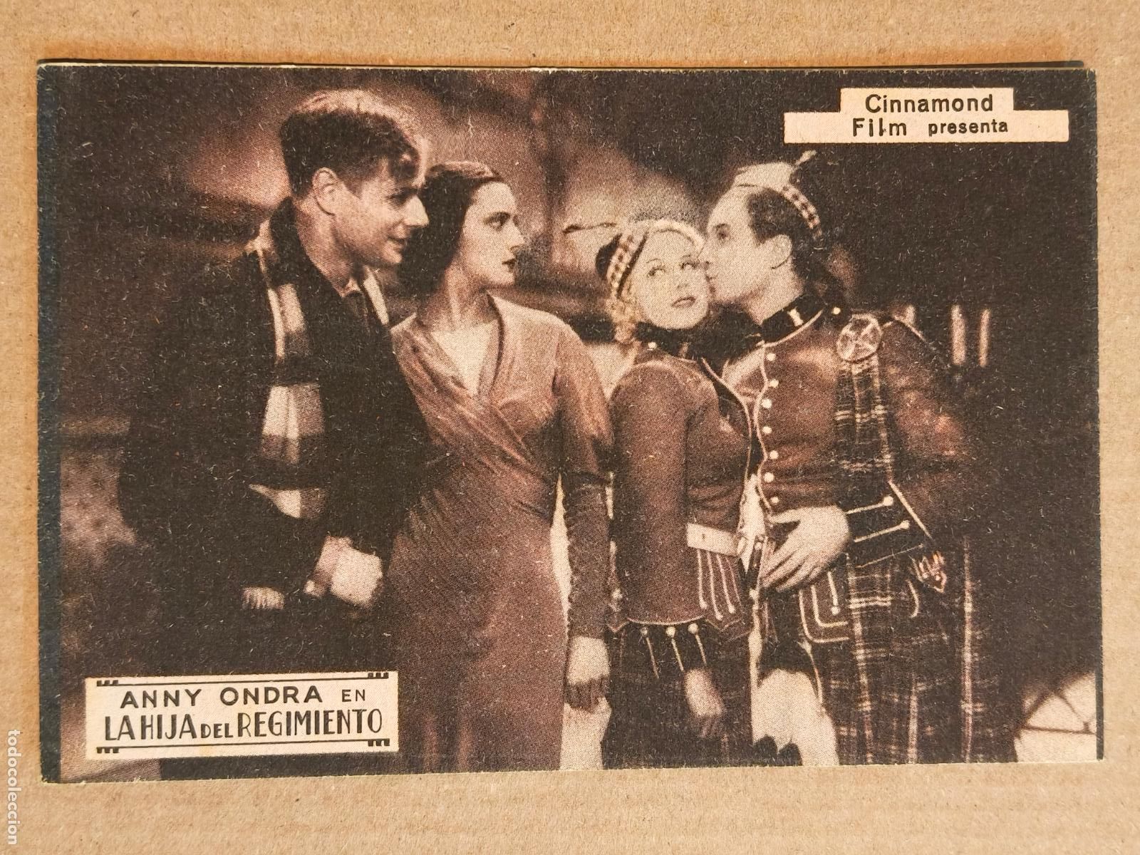 Cine: ANNY ONDRA LA HIJA DEL REGIMIENTO PROGRAMA DE CINE 1937