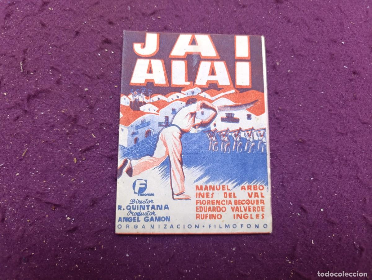 Flyers Publicitaires de Films Anciens: Folleto de Mano de Cine, Jai Alai