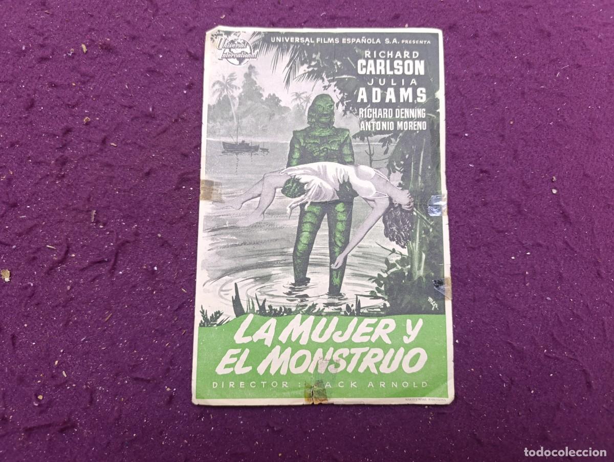 Cine: Folleto de Mano de Cine, La Mujer y el Monstruo